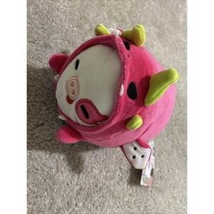 MeWaii Fluffffy Family Pitaya Cow Stuffed Animal Kawaii Plush Pillow Squishy Toy